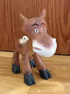 パリ購入 特大 ペーパーマッシュ アニマル オブジェ フォークアート 民
