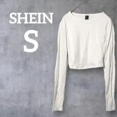 美品✨️ SHEIN ホワイト クロップドTシャツ 【S】 Tシャツ