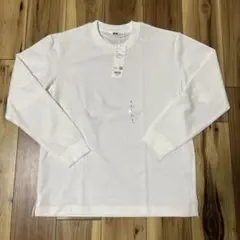 UNIQLO U エアリズムコットンクルーネック 白　Ｌ　長袖