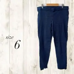 レギンスパンツ ネイビー サイズ6 ストレッチパンツ レディース
