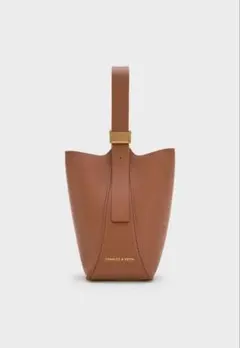 CHARLES & KEITH Edna トートバッグ チョコレート　エドナ