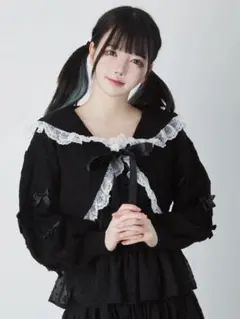 Ank Rouge 黒 リボン カーディガン 量産型