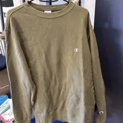 Champion クルーネックスウェット オリーブ
