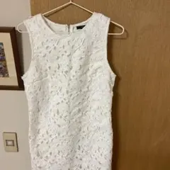 s*w様 花柄白ワンピース