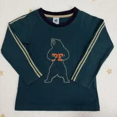 PETIT BATEAU クマプリント 長袖カットソー 104cm 4ans