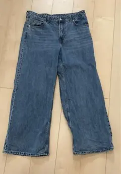 ワイドレッグデニム ライトブルー　42