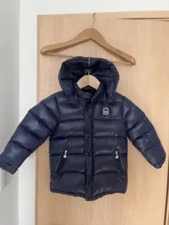 美品:ミキハウス110cm高級ホワイトグースダウン軽量暖かフィルパワー600以上