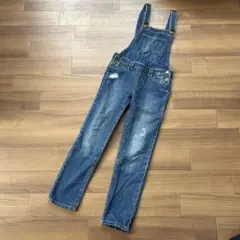 ギャップキッズ　デニムサロペット　重ね着　140cm　子供服　男女兼用