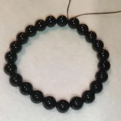 【ブレスレット 】オニキス　8.3ミリ　内径16センチ