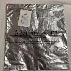 新品 Matin Kim マーティンキム シルバー エコバッグ トートバッグ