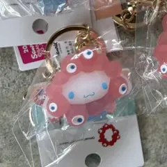 【新品未開封】万博 サンリオ×ミャクミャク クリアキーホルダー シナモロール