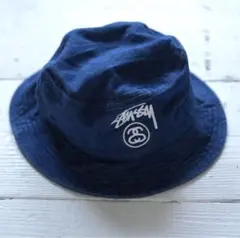 【シャネルロゴ】90s 00s OLD Stussy デニム・バケットハットのサムネイル