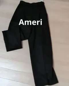 新品タグ付きAmeri UND SUPERIOR WOOL PANTSブラック