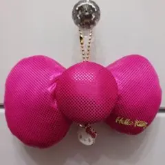 Hello Kitty リボン型キーホルダー ピンク USJ ユニバ キティ