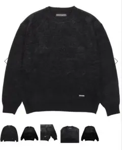 最終価格ワコマリア25FWミックスモヘアニットセーター黒M