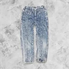 90s Vintage ケミカルウォッシュ デニムパンツ テーパード ジーンズ