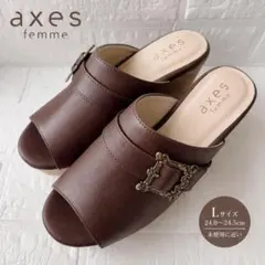 美品✨axes femme バックルサンダル ダークブラウン Lサイズ 上品のサムネイル