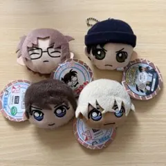 5個 セット 警察学校組 きゃらまる フェイス マスコット バッジ 名探偵