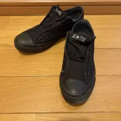 コンバース スリッポン 24.5cm ブラックモノクローム