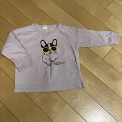 フレンチブルドッグ 長袖カットソー パープル 110