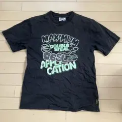 7.9ダブルスティール 半袖Tシャツ M 黒 ストリート リメイク用 汚れ有のサムネイル