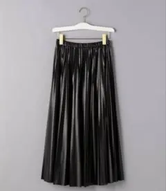 UNITED ARROWS ユナイテッドアローズ フェイクレザープリーツスカート