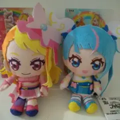ひろがるスカイプリキュア キュアバタフライ　キュアスカイ　プリフェイスぬいぐるみ
