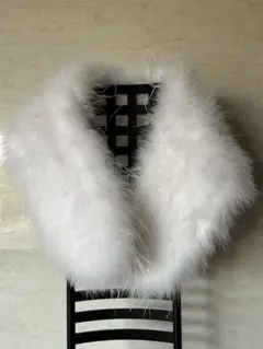 ホワイトフェザーショール　成人式