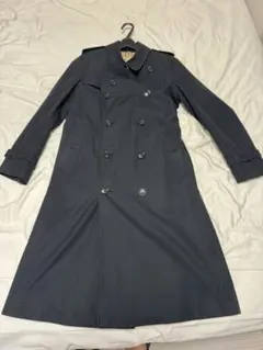 極美品 バーバリー ロング トレンチコート 黒 サイズ48SF - メルカリ