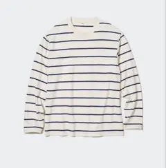 ユニクロ ボーダーT（長袖） Lサイズ カットソー 男女兼用