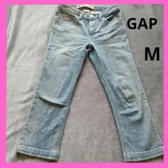ジーンズ デニム GAP M フレア クロップド ブーツカット レディース
