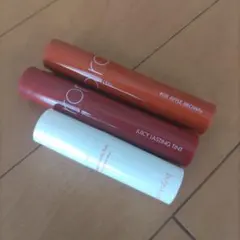 ロムアンド　ティント　3本セット　グロス　口紅　韓国コスメ