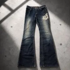 00s【archive】flare denim pants/y2k/Sのサムネイル