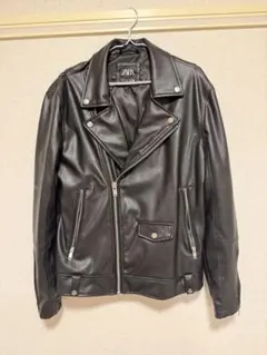 ZARA フェイクレザー ライダースジャケットのサムネイル