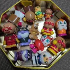 アンパンマン キャラクター 指人形 フィギュアセット 13体 傷みあり（缶なし）