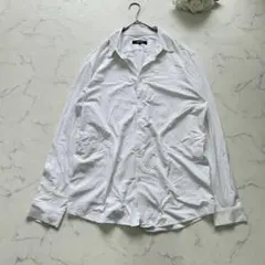 COMME CA ISM コムサイズム シャツ 長袖（L）白/ホワイト 無地