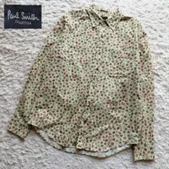 Paul Smith 小花柄 ボタニカルフラワー 総柄 長袖シャツ XLサイズ