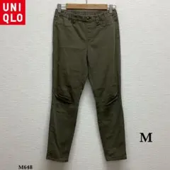 UNIQLO『ユニクロ』アンクルレギンスパンツ【M】カーキ