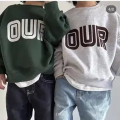 韓国子供服 our スウェットトレーナーXL