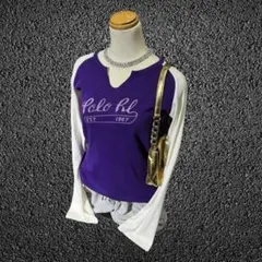 00s y2k ラルフローレン ラグラン ロンT 平成女児 ストリート平成ギャル