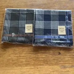 MCM チェック柄ハンカチ 2枚セット