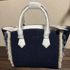 【新品未使用】SamanthaVega デニムハンドバッグ
