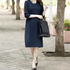 美品✨Flolia セットアップ風トロンプルイユフォーマルセレモニーワンピース