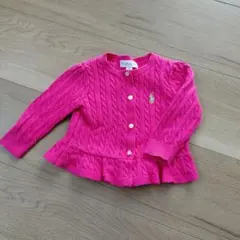 Ralph Lauren ピンク カーディガン 6M