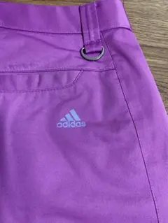 アディダスゴルフ　中綿入り　防寒ゴルフスカート　L ピンク　紫