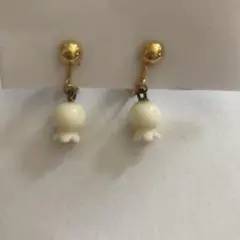 ヴィンテージ　レトロ　イヤリング　花