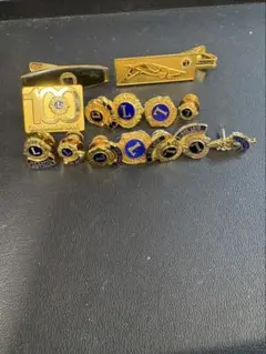 ライオンズクラブ　ピンバッジ　ネクタイピン　カフス