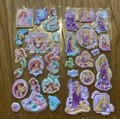 ラプンツェル　アリエル　ディズニープリンセスシール　2枚セット