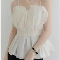 amel エイメル　チュールペプラムビスチェ