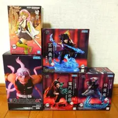 鬼滅の刃 竈門炭治郎 冨岡義勇 猗窩座 宇髄天元 甘露寺蜜璃 フィギュア